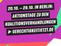 Klimastreik und Demo sind Teil der Aktionstage "Gerechtigkeit jetzt!".