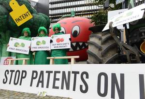 Free Broccoli! Protest gegen Patente auf Brokkoli und Tomaten