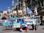 Vor dem Münchner Rathaus fordern wir den Bürgerentscheid "Raus aus der Steinkohle" nicht baden gehen zu lassen. (Foto: Christoph Stache)