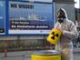 Großplakat zum 10. Jahrestag der Fukushima-Katastrophe. (Foto: Christof Stache, Umweltinstitut)