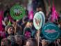 "Kein Schwein braucht Tierfabriken", "Hambi bleibt" und die wütende Biene.