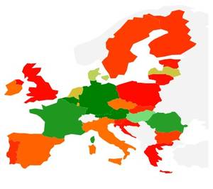 Stand der Unterschriftensammlung in den einzelnen EU-Mitgliedstaaten (grün: Quorum erreicht). Stand: 19.04.2021.