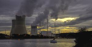 Der belgische Pannenreaktor Tihange, Foto: Olivier Peulen