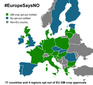 #EuropeSaysNo, Opt-out, Gentechnik
